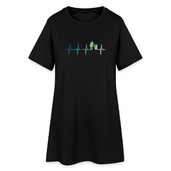 Beekeeper Beekeeper's heartbeat - Women’s T-Shirt Dress - black - Front