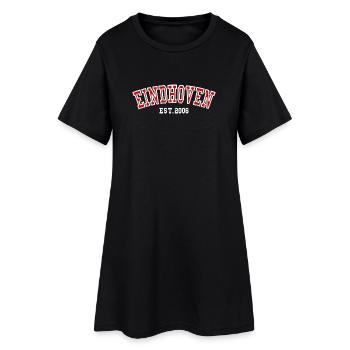 Eindhoven gegründet 2006 - Frauen T-Shirt-Kleid - Schwarz - Vorne