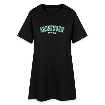 Groningen Est. 1966 - Women’s T-Shirt Dress - black - Front