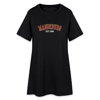 Magdeburg gegründet 1986 - Frauen T-Shirt-Kleid - Schwarz - Vorne