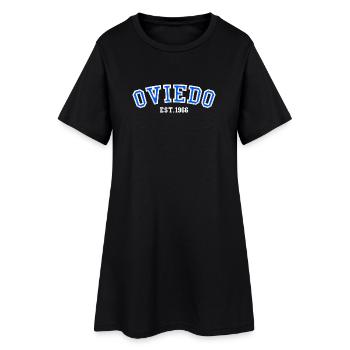 Oviedo Fondé en 1966 - Robe T-shirt Femme - noir - Devant