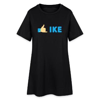 Bright Natural Pattern for T-Shirts and Clothing - Women’s T-Shirt Dress - black - Front