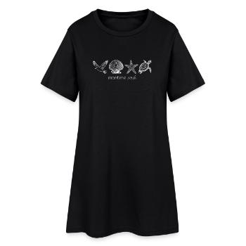 Maritime Soul Ocean inspiré pour les amoureux de la plage - Robe T-shirt Femme - noir - Devant
