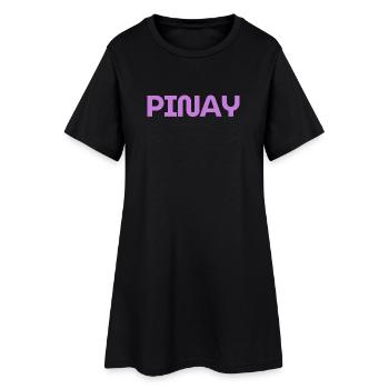 Mixed but Double – Proud Pinay Design - Women’s T-Shirt Dress - black - Front