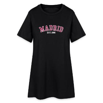 Madrid gegründet 1986 - Frauen T-Shirt-Kleid - Schwarz - Vorne
