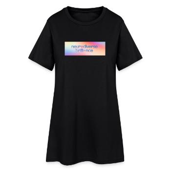 Neurodiversité Brillance - Robe T-shirt Femme - noir - Devant