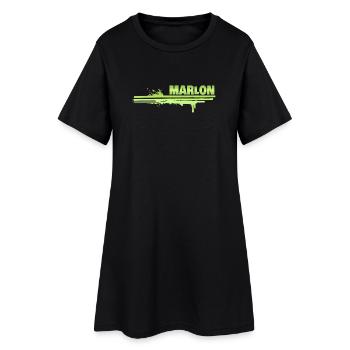 Marlon - Robe T-shirt Femme - noir - Devant