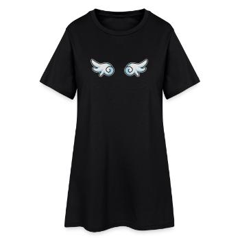 Ailes d'ange - Robe T-shirt Femme - noir - Devant