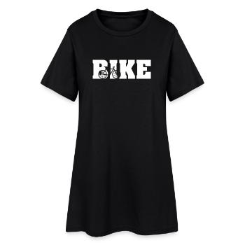 vélo motard vélo symbole d’équitation icône cyclisme - Robe T-shirt Femme - noir - Devant