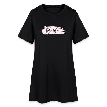 Mariée - Équipe Bride-Heart ! Personnalisable - Robe T-shirt Femme - noir - Devant