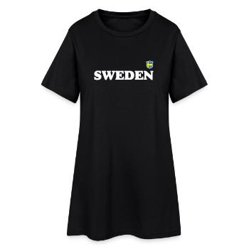 Finland Bold Nordic Typography - Women’s T-Shirt Dress - black - Front