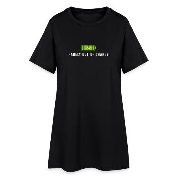 Rarement hors charge e bike akku e-auto spruch - Robe T-shirt Femme - noir - Devant