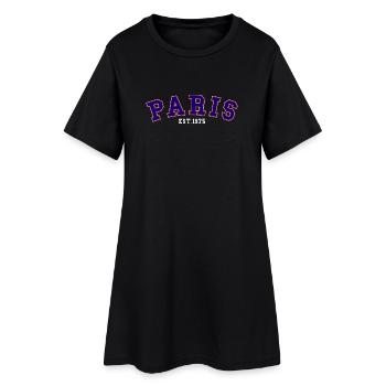 PARIS_EST_1975 - Robe T-shirt Femme - noir - Devant