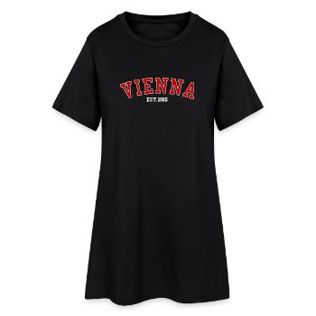 Vienna_Est_1965 - Robe T-shirt Femme - noir - Devant