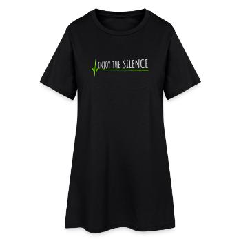 Profitez du silence Dire calme Silence Introverti - Robe T-shirt Femme - noir - Devant