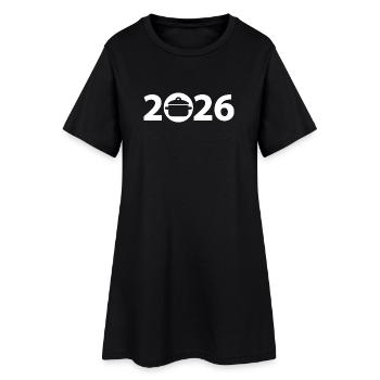 Chef 2026, Chef 2026, Restaurateur 2026 - Robe T-shirt Femme - noir - Devant
