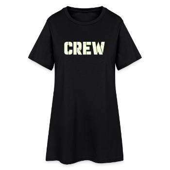 équipage - Robe T-shirt Femme - noir - Devant
