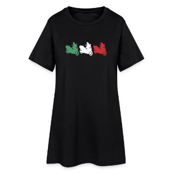 Italie Scooter Motorcycle - Robe T-shirt Femme - noir - Devant