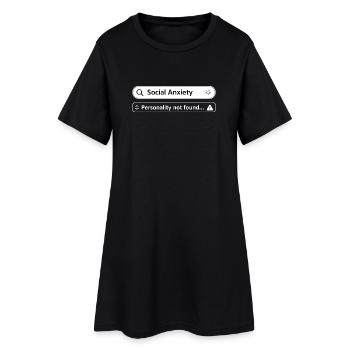 Anxiété liée à la sensibilisation à la santé mentale - Robe T-shirt Femme - noir - Devant