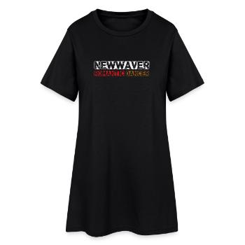 New Waver & Danseuse Romantique - Robe T-shirt Femme - noir - Devant