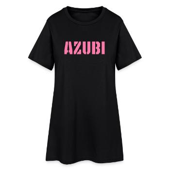Azubi Tshirt 5 23 rosa - Frauen T-Shirt-Kleid - Schwarz - Vorne