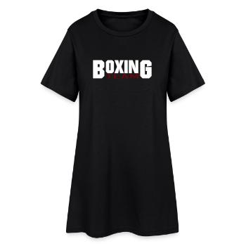 Conception de l’équipe de boxe - Robe T-shirt Femme - noir - Devant