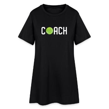 Tennis Coach - Women’s T-Shirt Dress - black - Front