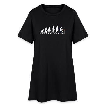 Gamer Evolution - Frauen T-Shirt-Kleid - Schwarz - Vorne