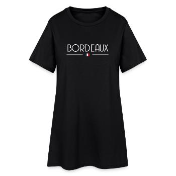 Bordeaux - Robe T-shirt Femme - noir - Devant
