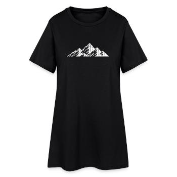 Icône des montagnes - Robe T-shirt Femme - noir - Devant