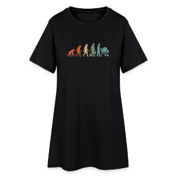 Construction Worker Bricklayer Craftsman Construction Site Bricklayer - Women’s T-Shirt Dress - black - Front