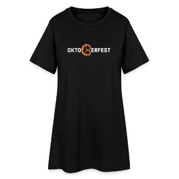 OKTO (Bretzel) FEST 2024 - Frauen T-Shirt-Kleid - Schwarz - Vorne