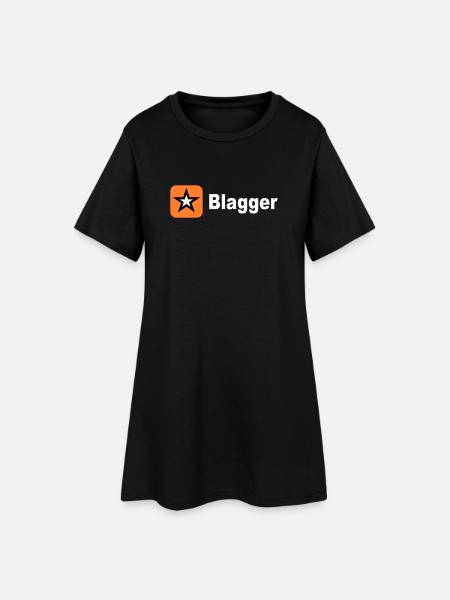 big blagger star - Women’s T-Shirt Dress - black