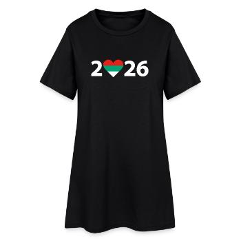 J’aime la Bulgarie 2026, vacances en Bulgarie 2026 - Robe T-shirt Femme - noir - Devant