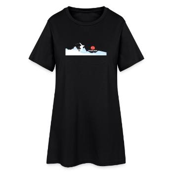 Hakuba Ski - Robe T-shirt Femme - noir - Devant