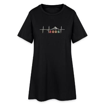 Citation Vintage 20 Ans Vingtaine Fête 2006 - Robe T-shirt Femme - noir - Devant