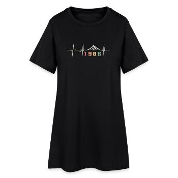 Citation Vintage 40 Ans Quarantaine Fête 1986 - Robe T-shirt Femme - noir - Devant