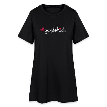 #goldstück - Frauen T-Shirt-Kleid - Schwarz - Vorne