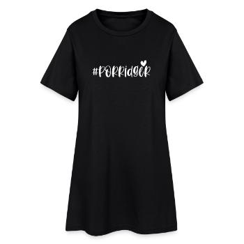 Porridge Porridge flocons d’avoine cadeau - Robe T-shirt Femme - noir - Devant