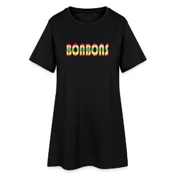 Bonbons - Robe T-shirt Femme - noir - Devant