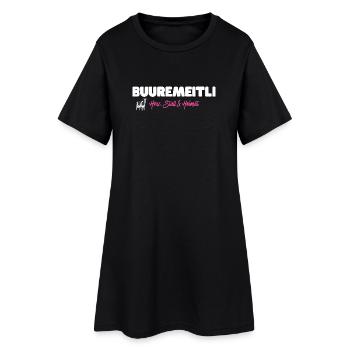 Maison stable du cœur Buuremeitli - pour les femmes suisses - Robe T-shirt Femme - noir - Devant