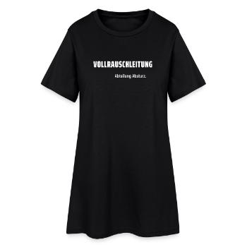 Vollrauschleitung. Abteilung Absturz. Pegelfest. - Frauen T-Shirt-Kleid - Schwarz - Vorne