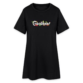 Gardener Gardener Garden - Women’s T-Shirt Dress - black - Front