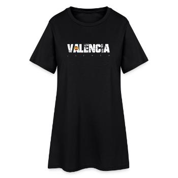 Valence España Typographie audacieuse - Robe T-shirt Femme - noir - Devant