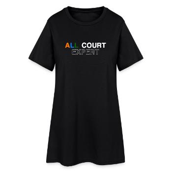 Maillot de tennis All Court Terre battue Gazon Hard Court - Robe T-shirt Femme - noir - Devant