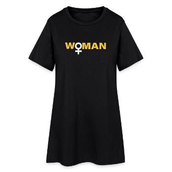 WOMAN - Women’s T-Shirt Dress - black - Front