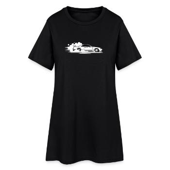 Voiture Sportive en Mouvement drift - Robe T-shirt Femme - noir - Devant
