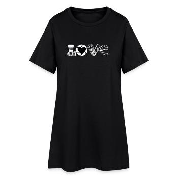 Photographe amateur de photographie - Robe T-shirt Femme - noir - Devant