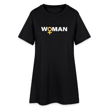 Woman - Women’s T-Shirt Dress - black - Front