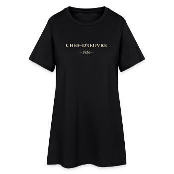 Millésime 1956 70 ans Anniversaire Vintage Cadeau. - Robe T-shirt Femme - noir - Devant